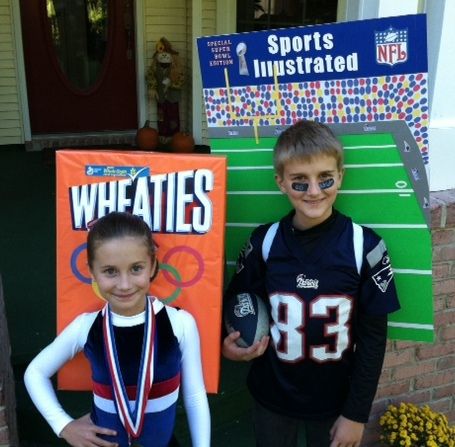 Olympic Gold Medalist on Wheaties and Patriots Player on Sports Illustrated