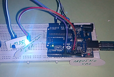 Temperature Indicator Using LM35