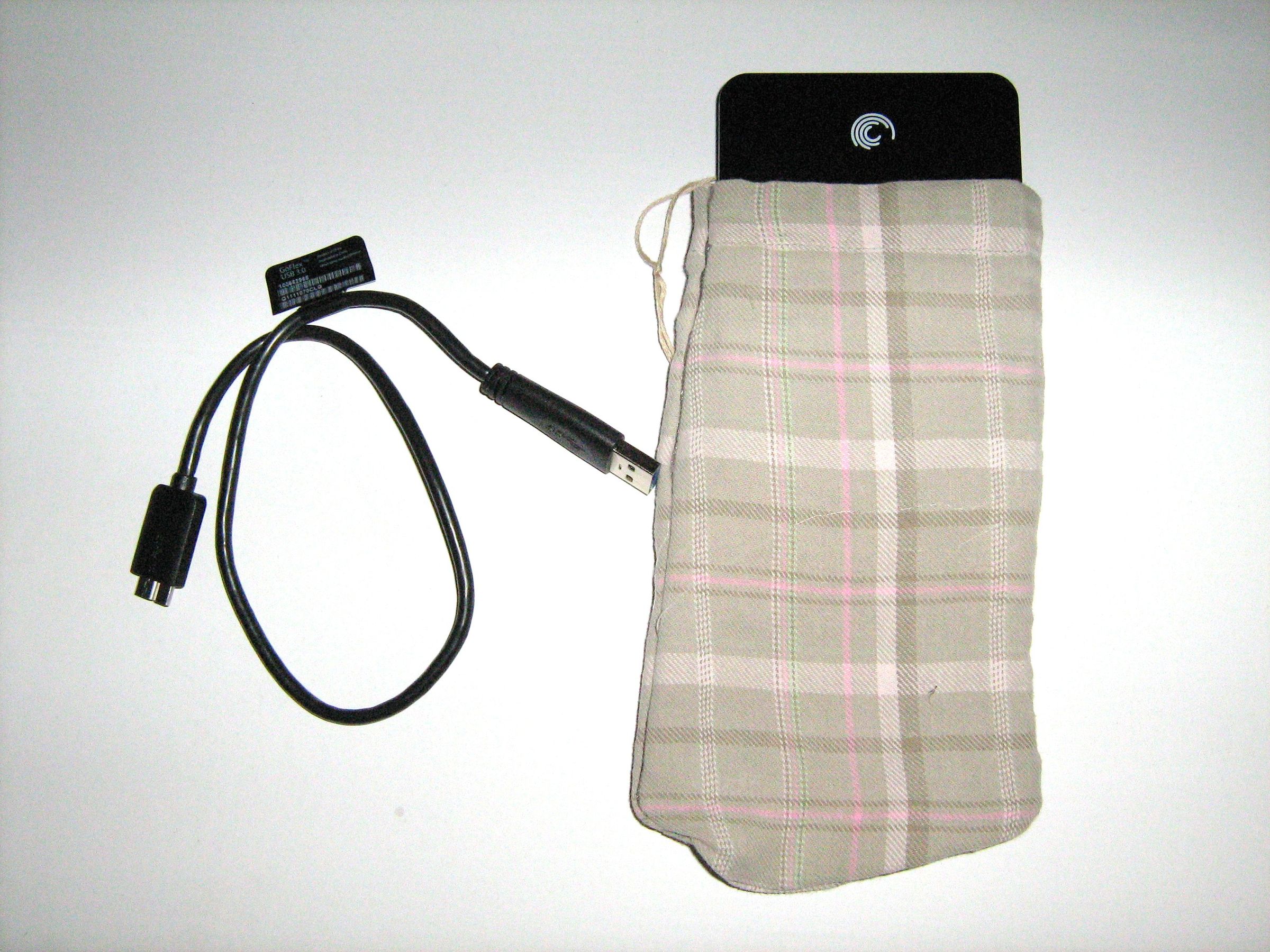 External Hard Drive Case From PAJAMAS - No Sewing