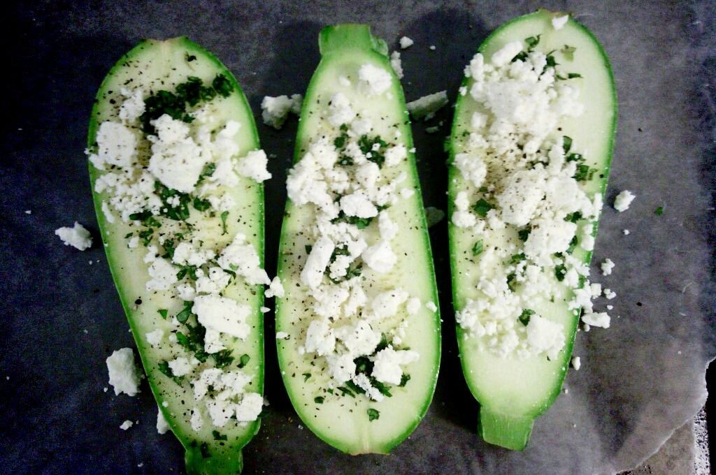Broiled Squash With Browned Feta and Oregano
