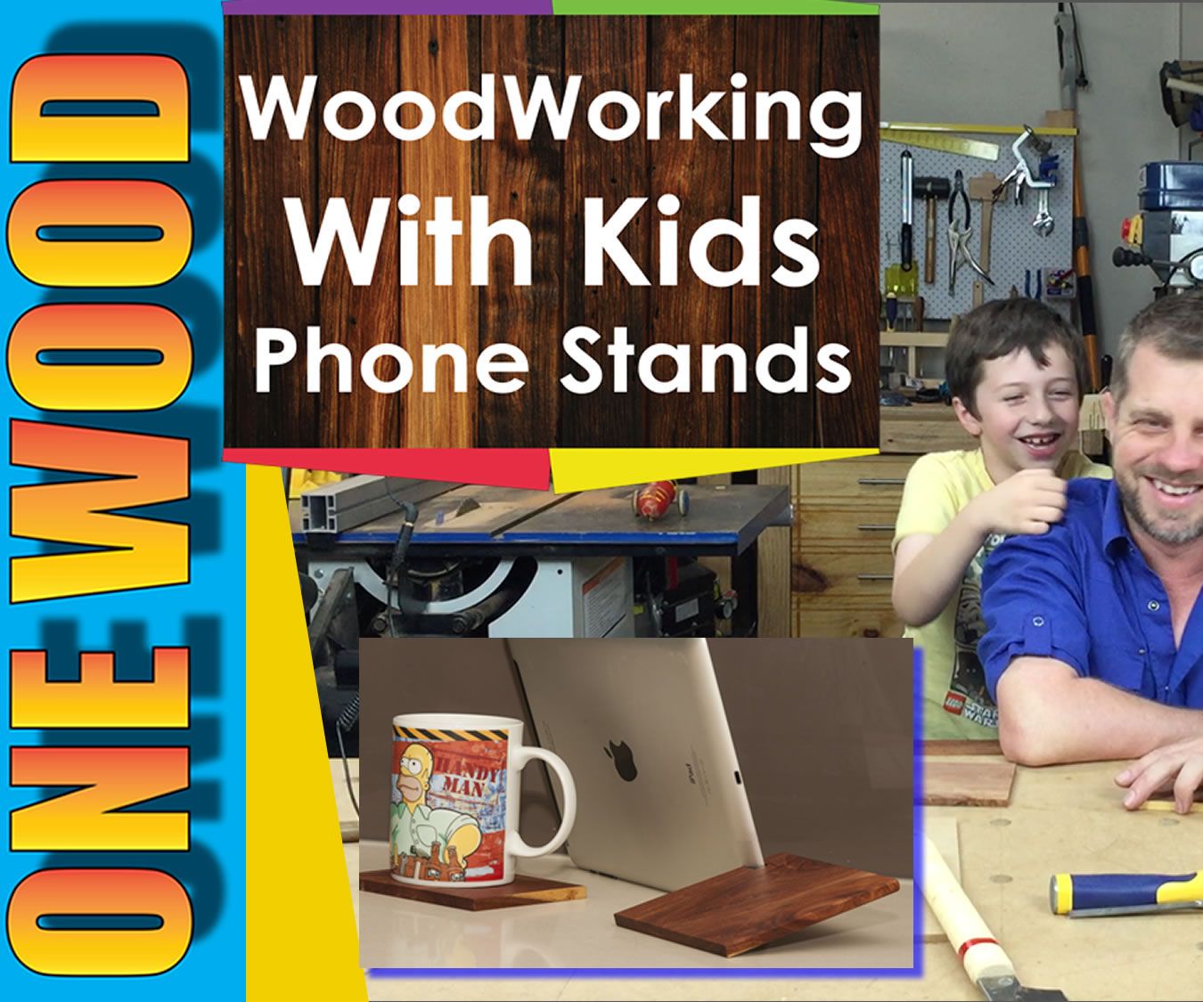 Woodworking Projects for Kids | Make a Phone or Tablet Stand From Mulga Wood