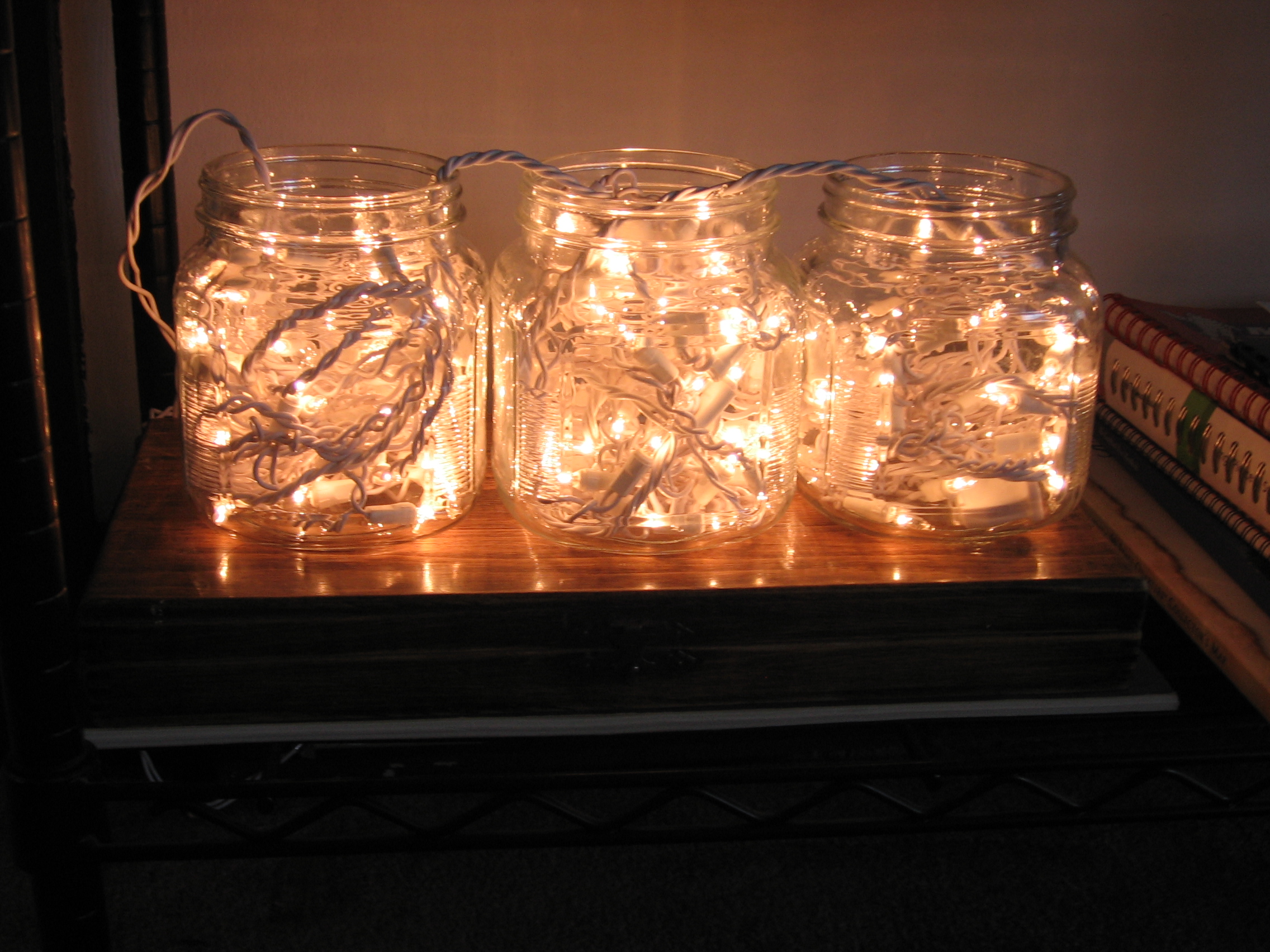 Christmas Light Wad Lamps