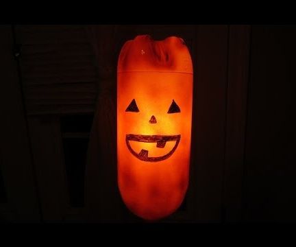 Glowing Pumpkin for Halloween Decorations