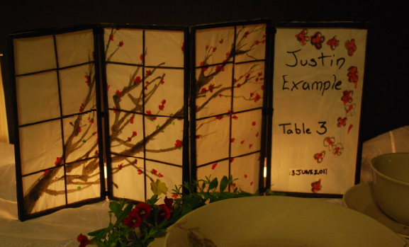 Mini Shoji Screen Place Cards