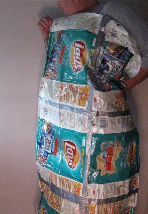 Chip Bag Emergency Reflective Blanket