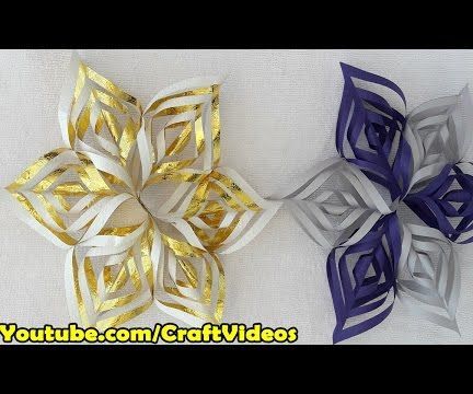 How to Make 3d Snowflakes 