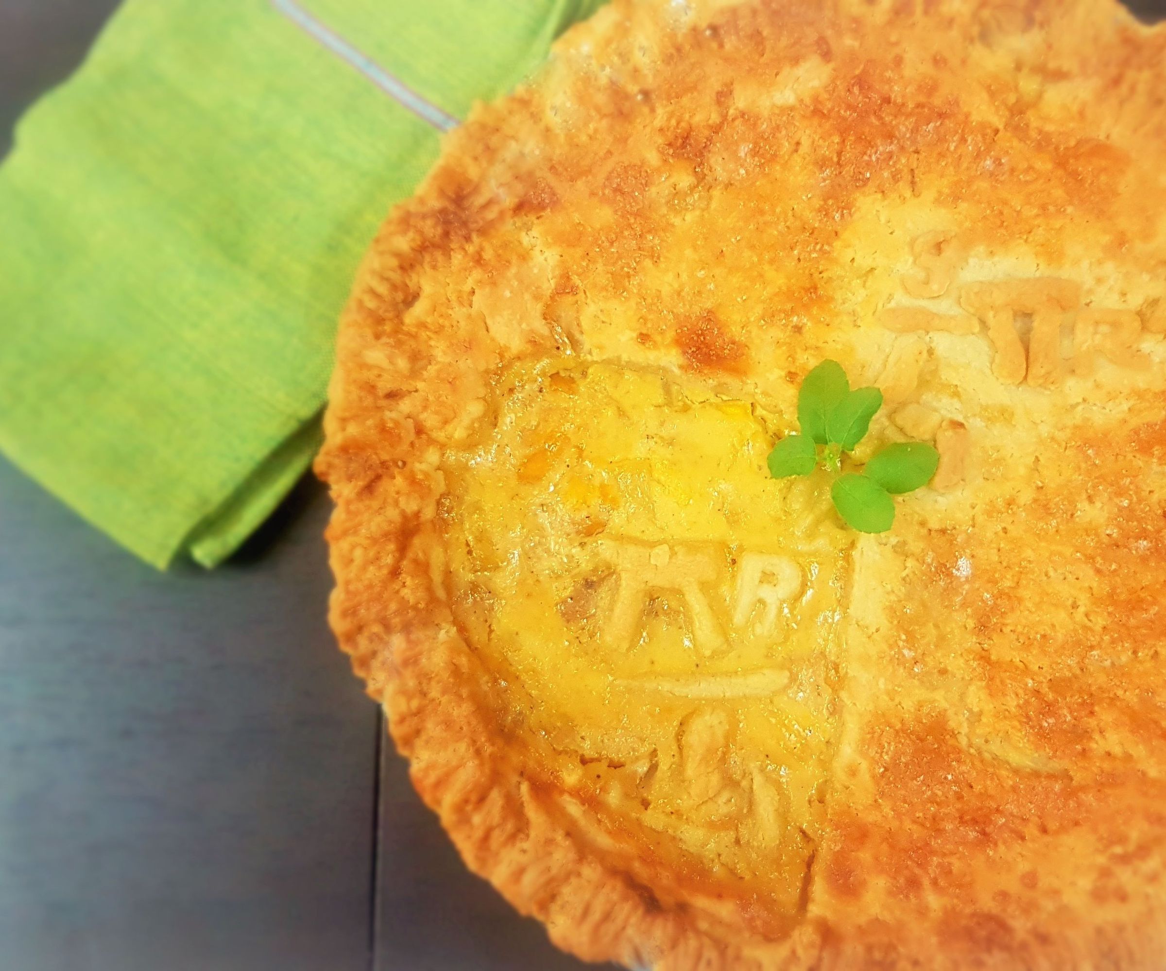 Mango Pineapple Custard Pie