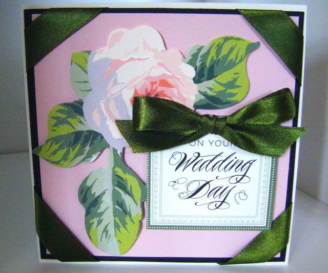 How to Make Vintage Collage Wedding Rose Card