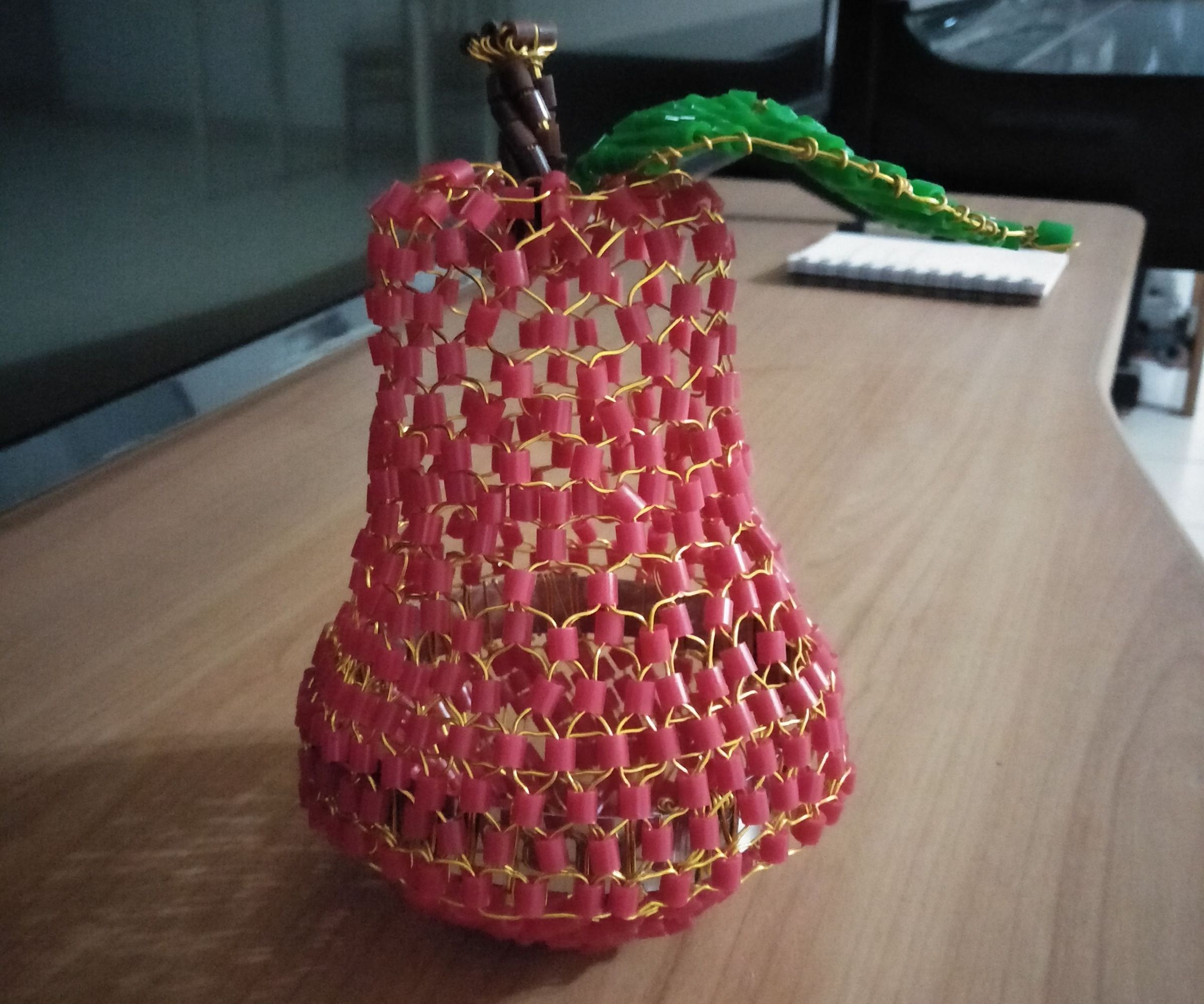 Woven Perler Bead Fruit Basket