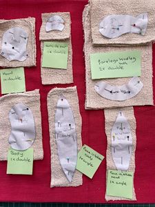 Cutting the Felt and Terry Cloth Parts