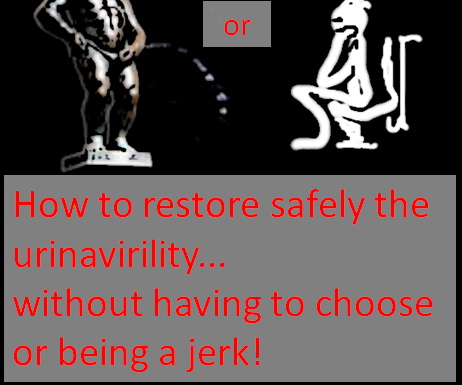 How to Restore the Urinating Standing Position Without Being a Jerk With Others...Make Your Own Small Urinal