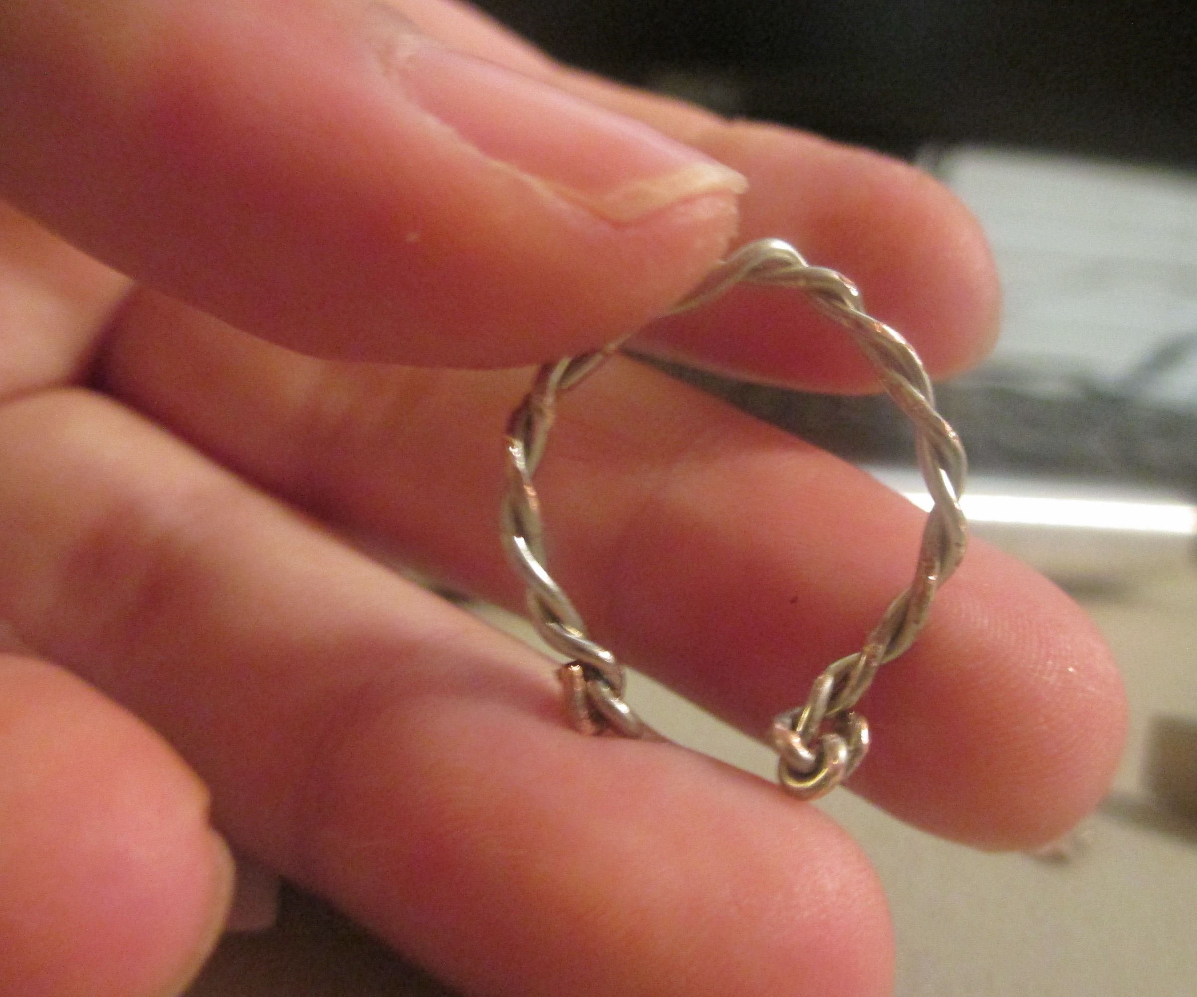 Beginner How to Make Twisted Wire Wrapped Earring or Ring
