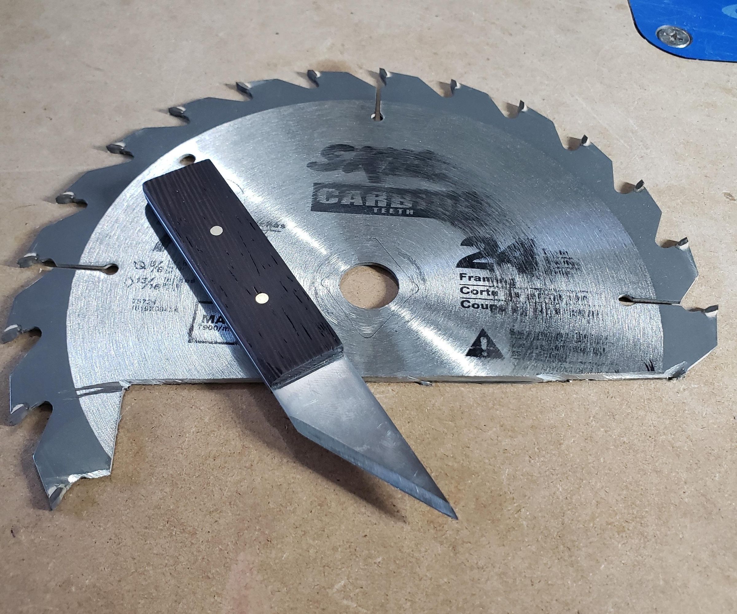 Marking Knife From Old Saw Blade