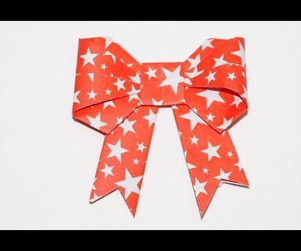 Easy Origami Bow Tutorial  /  DIY Beauty and Easy