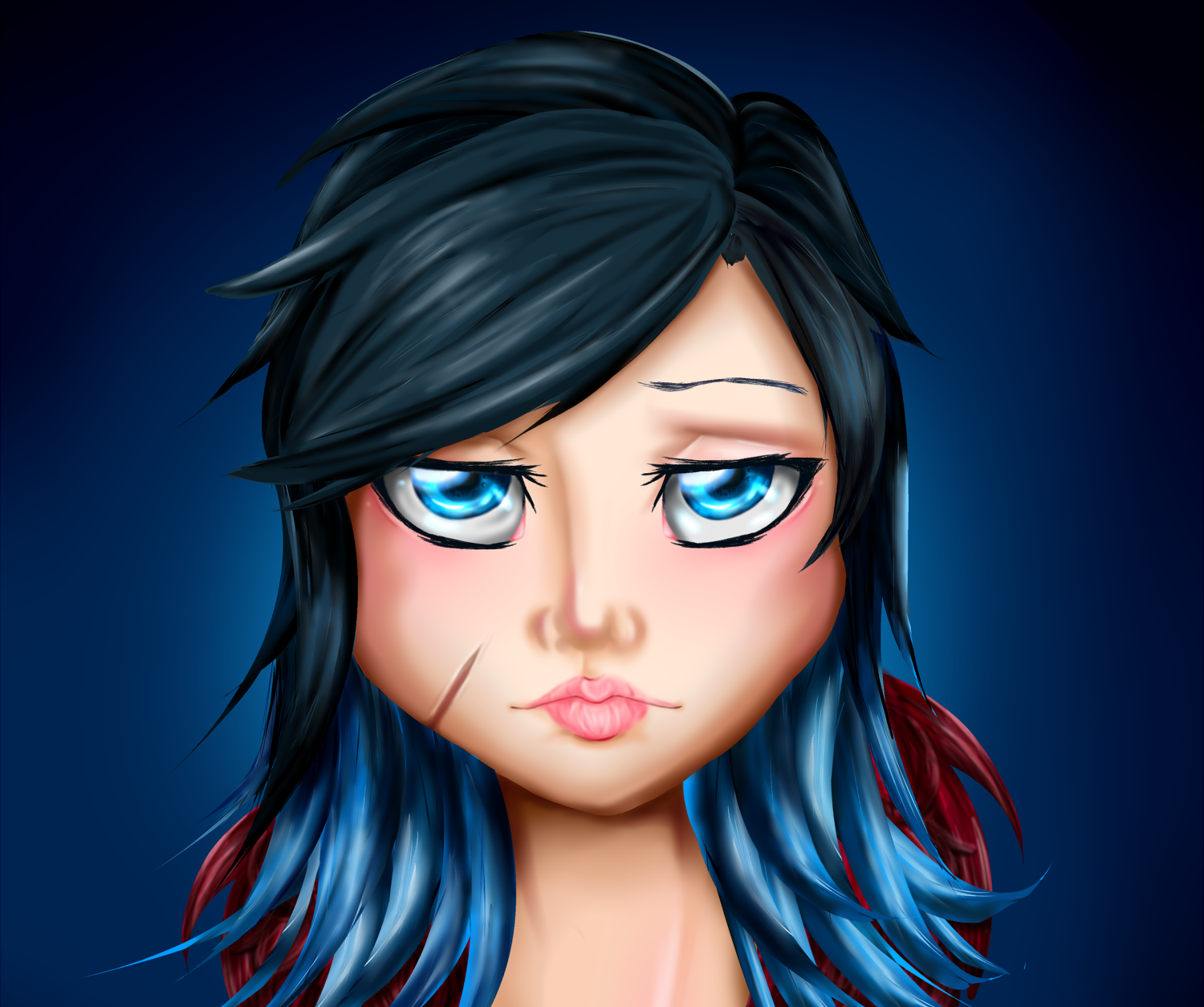 Digital Painting: How to Color Eyes on Paint Tool SAI (French and English)