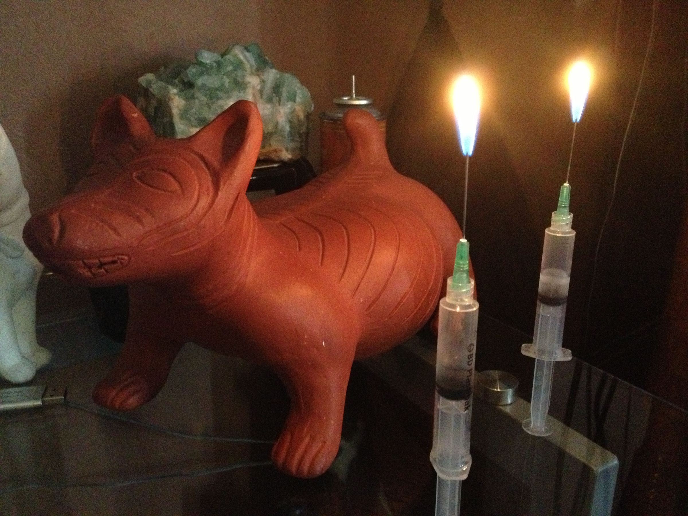 Syringe Gas Candle