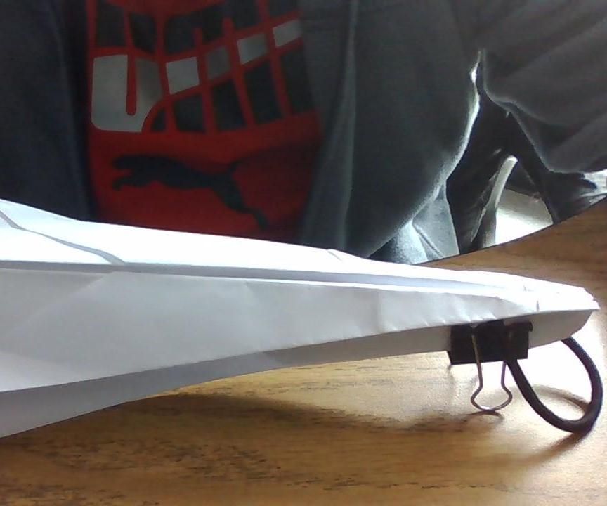 Paper Airplane With a Built in Luancher