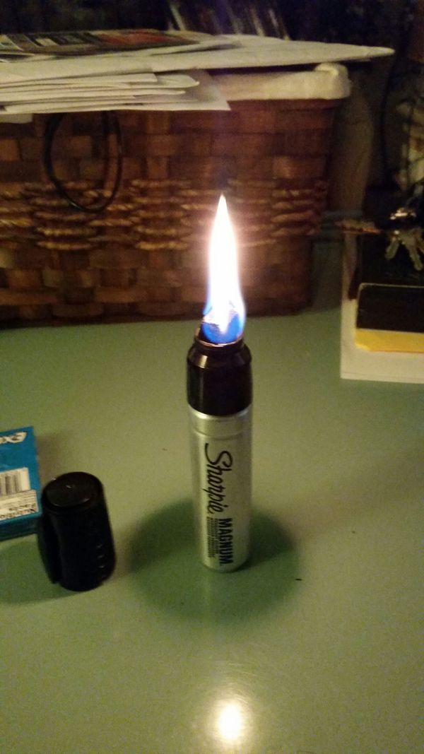 Sharpie Survival Torch