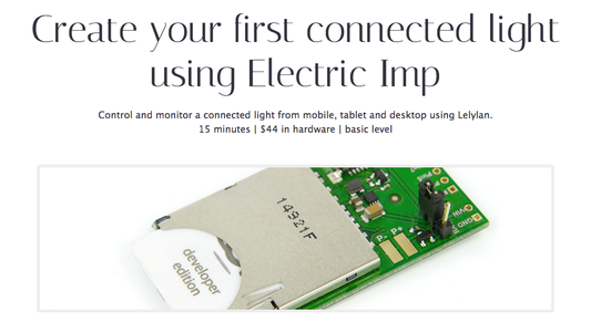 Create Your Own Smart Light Using Electric Imp