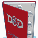 Tinkercad - Book Storage Container for RPG Condition Rings