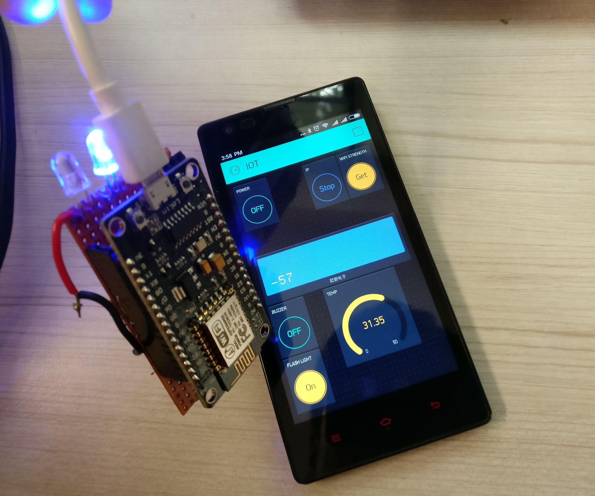 Home Automation Using Esp826612E,NodeMcu and Blynk App