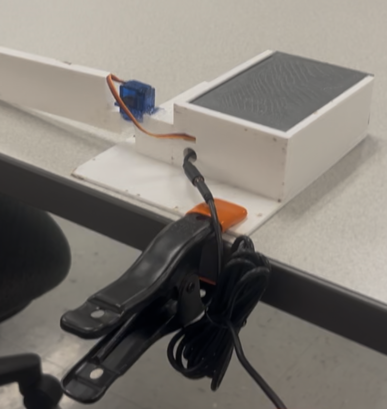 Switch-Activated Sweeping Arm