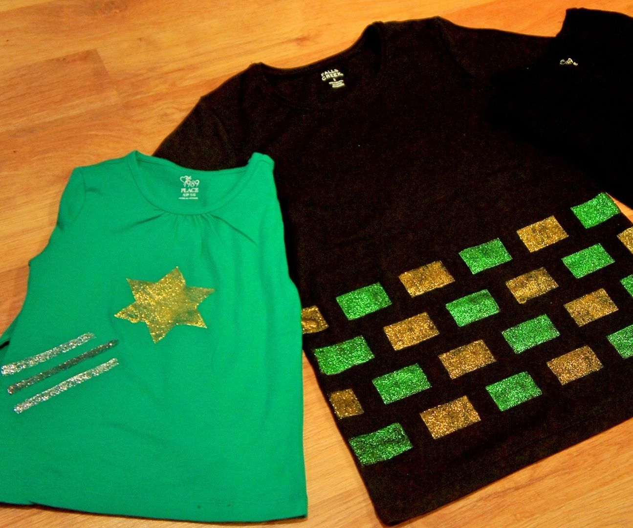 Glitter Painted T-Shirts