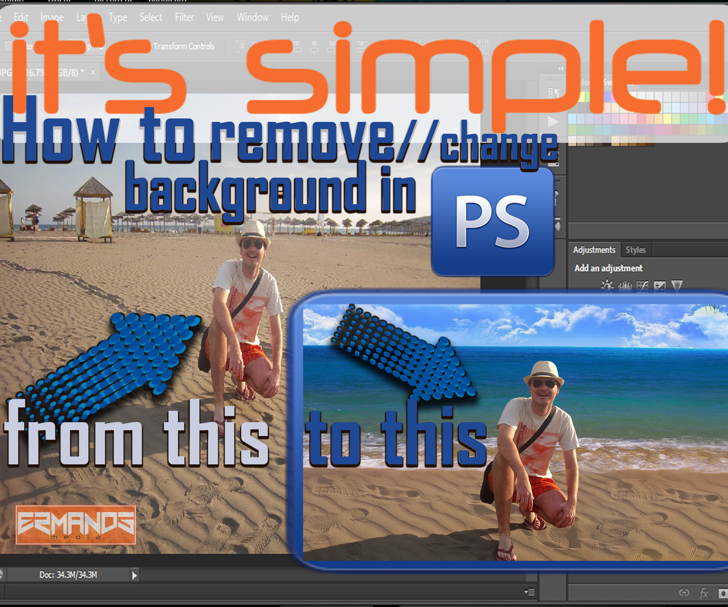 Remove//Change Background in Photoshop
