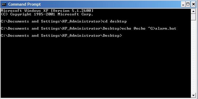 Create an Alarm in Batch