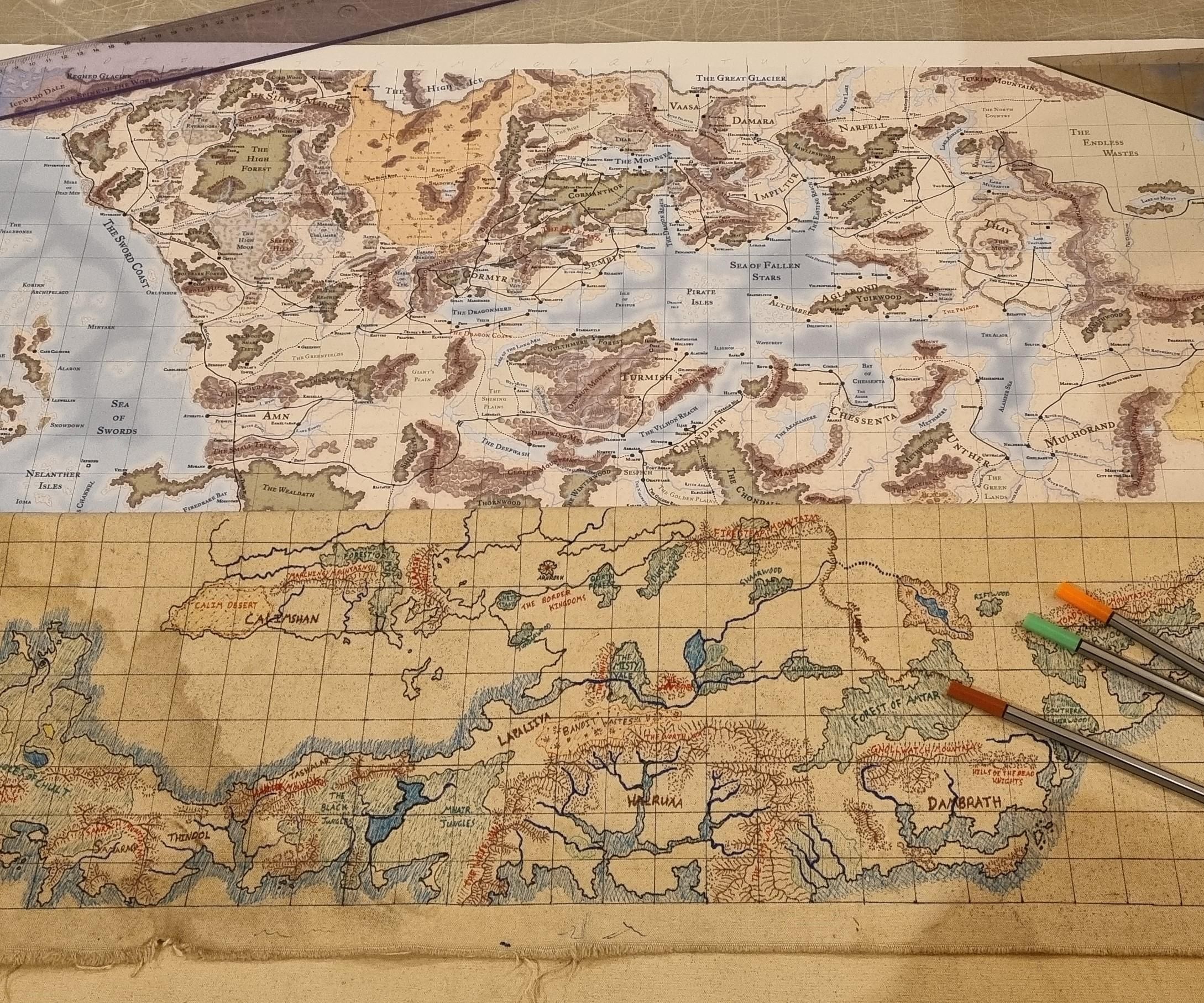 D&D Canvas Fantasy Map