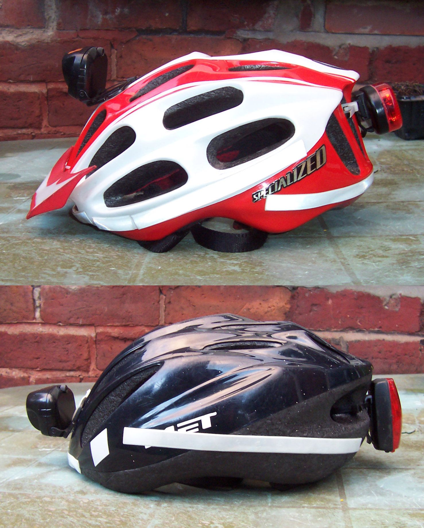 No Tool, Adjustable, Bike Helmet Light.