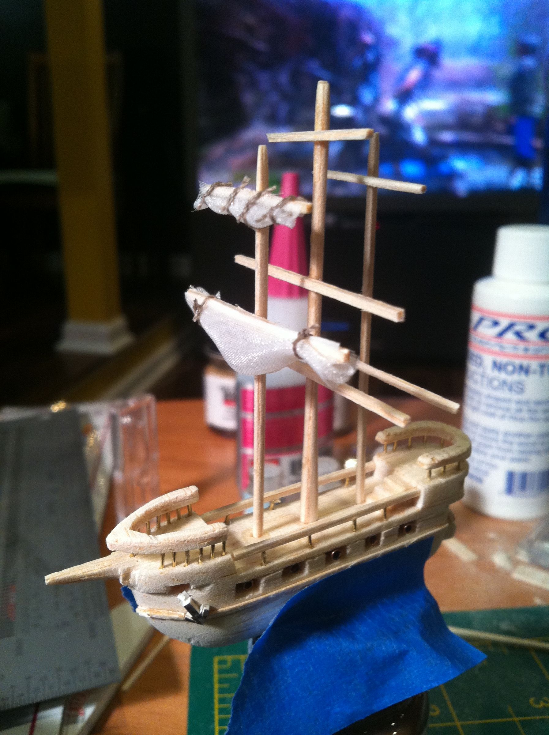 Making a 2 Inch Ship From Balsa and Basswood