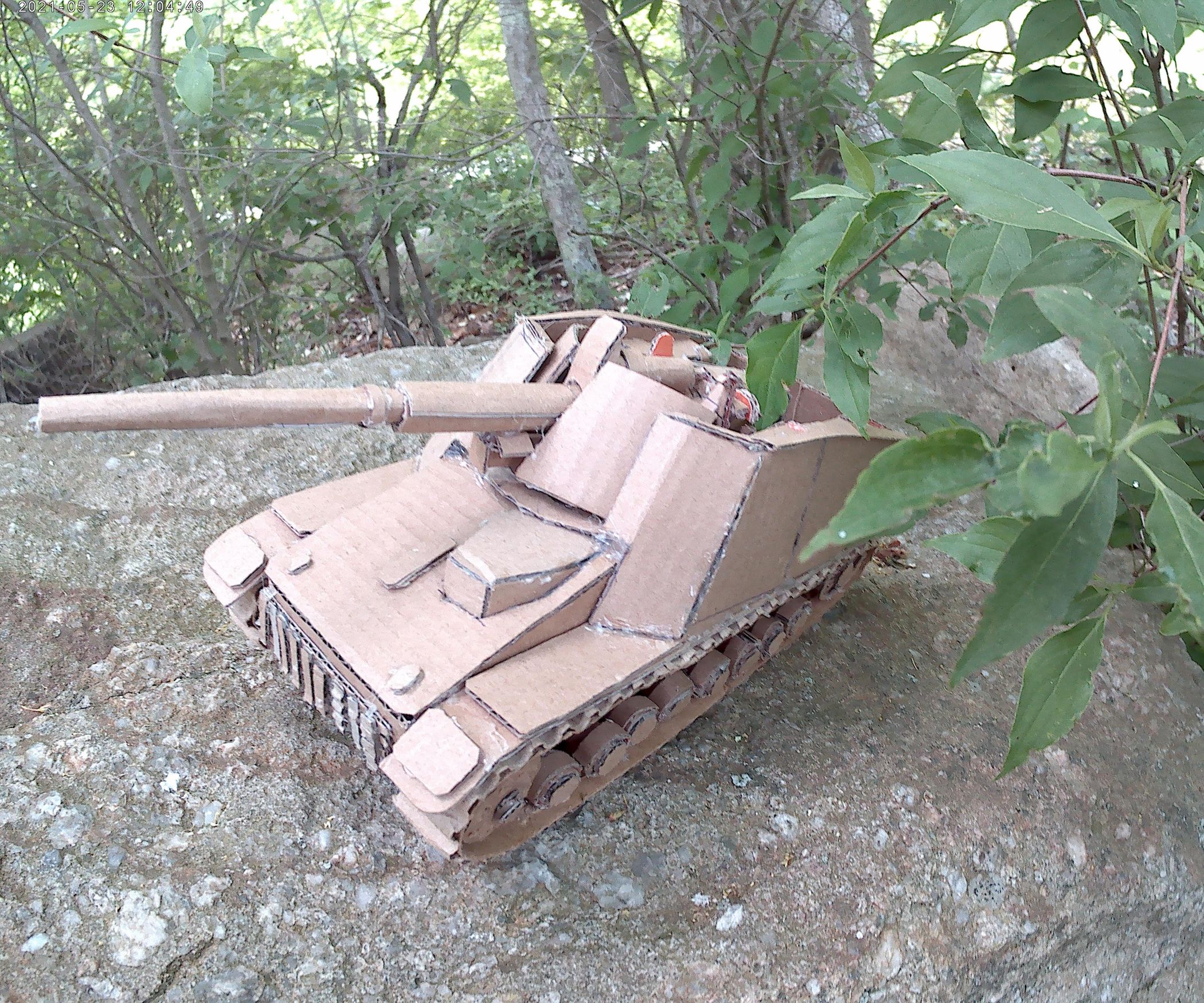 Cardboard Nashorn Tank Destroyer Model : 5 Steps - Instructables