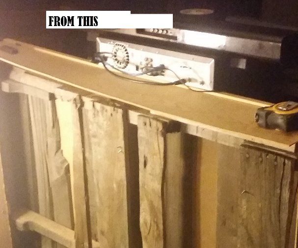 DIY Pallet Headboard With Lights