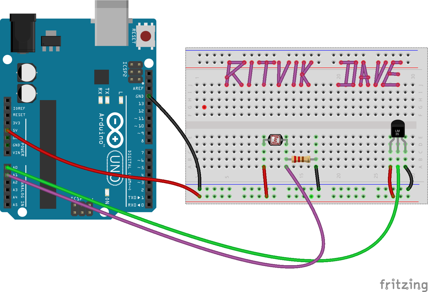 Assemble the Circuit and Interface With Arduino