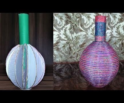 How to Make Vase From PVC Pipe and Cardboard