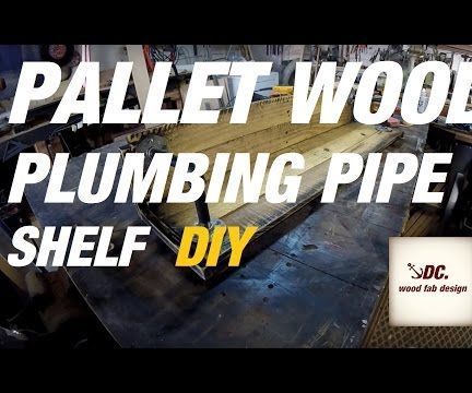 PALLET WOOD / PIPE SHELF
