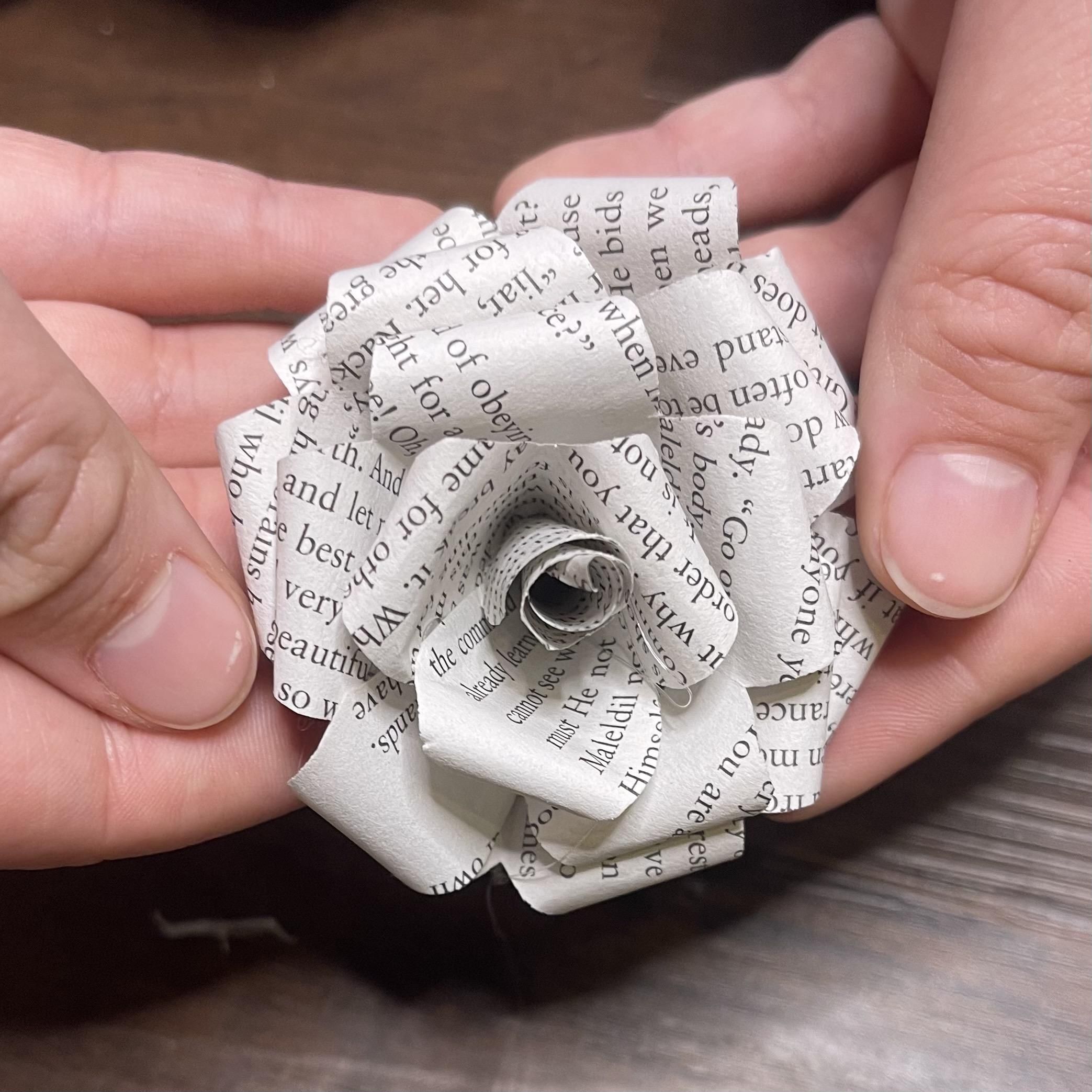 Book Paper Rose Bookmark : 8 Steps (with Pictures) - Instructables
