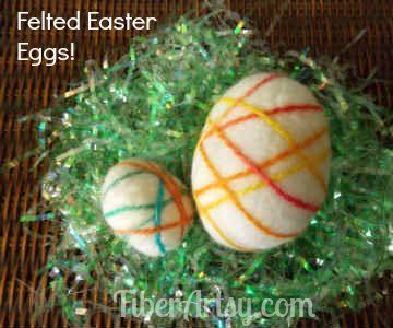 Felted Wool Easter Eggs