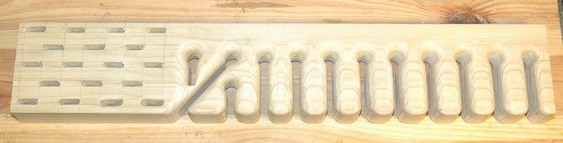 Cutting Out the Smaller Knife Holes