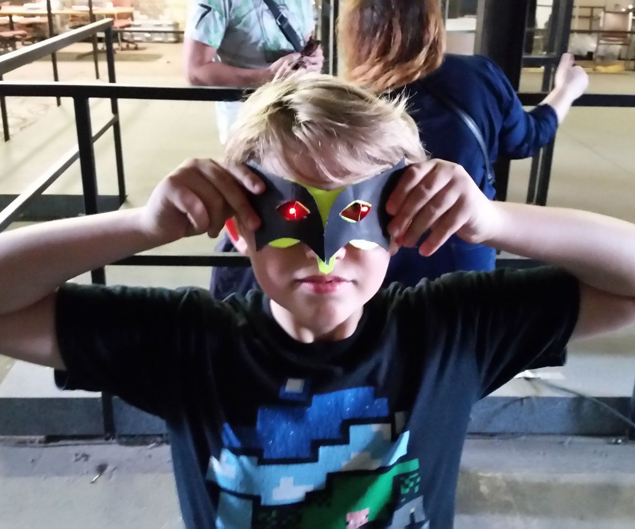 Paper Masks With LED Eyes Using Conductak!