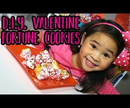 DIY Valentine Fortune Cookies | Chocolate-Dipped Fortune Cookies