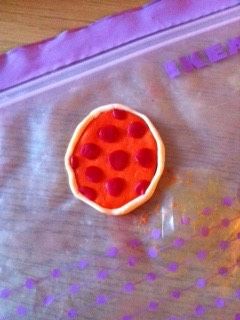 Pepperoni Pizza Slice Clay Earrings