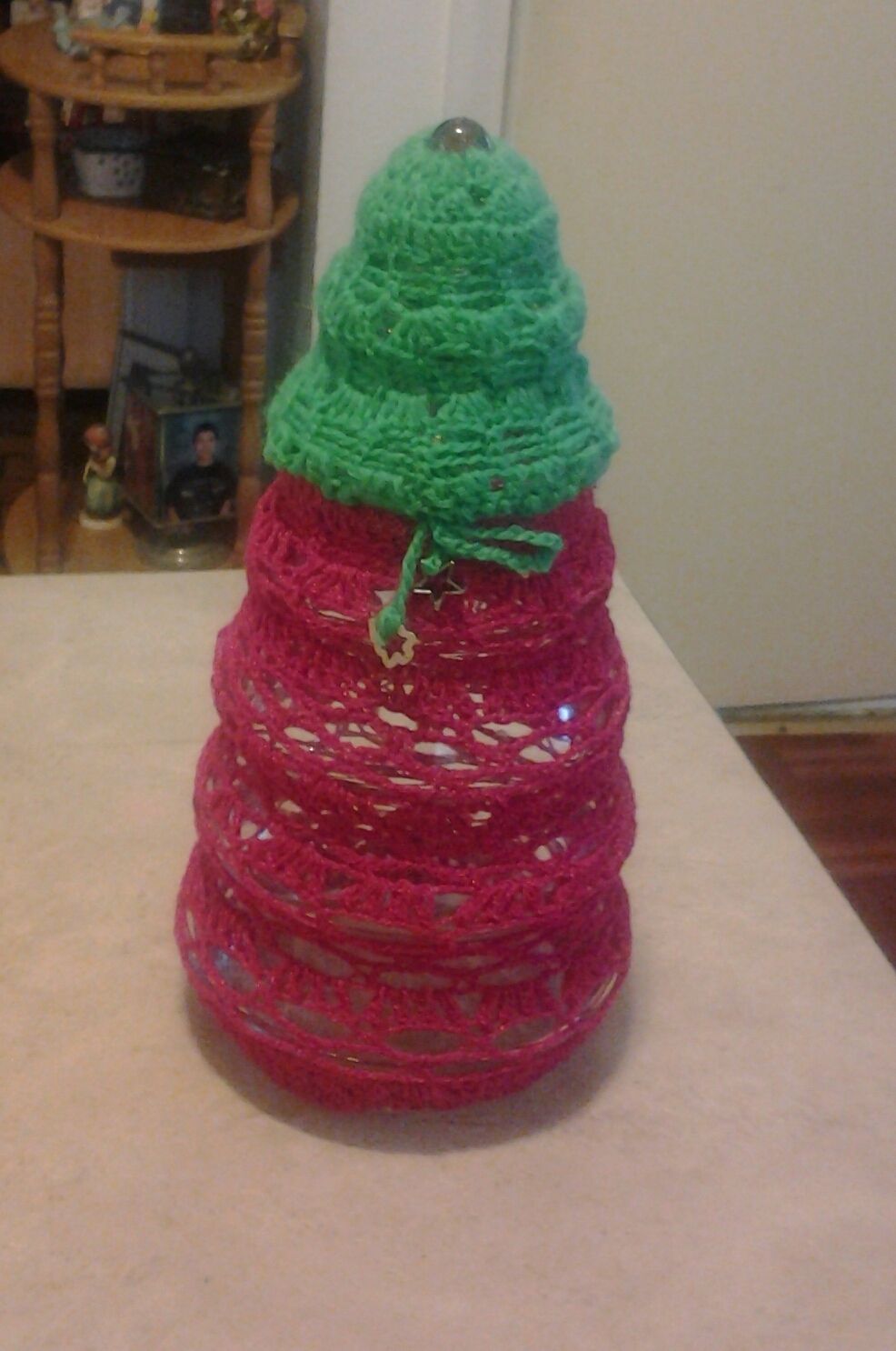 Glass Jar Liner Shaped Christmas Tree