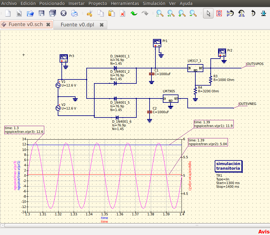 Simple Split Power Supply Circuit Diagram
