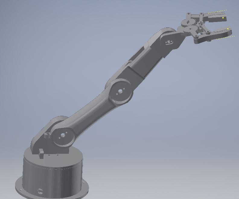 Rotary Encoder Controlled Robot Arm
