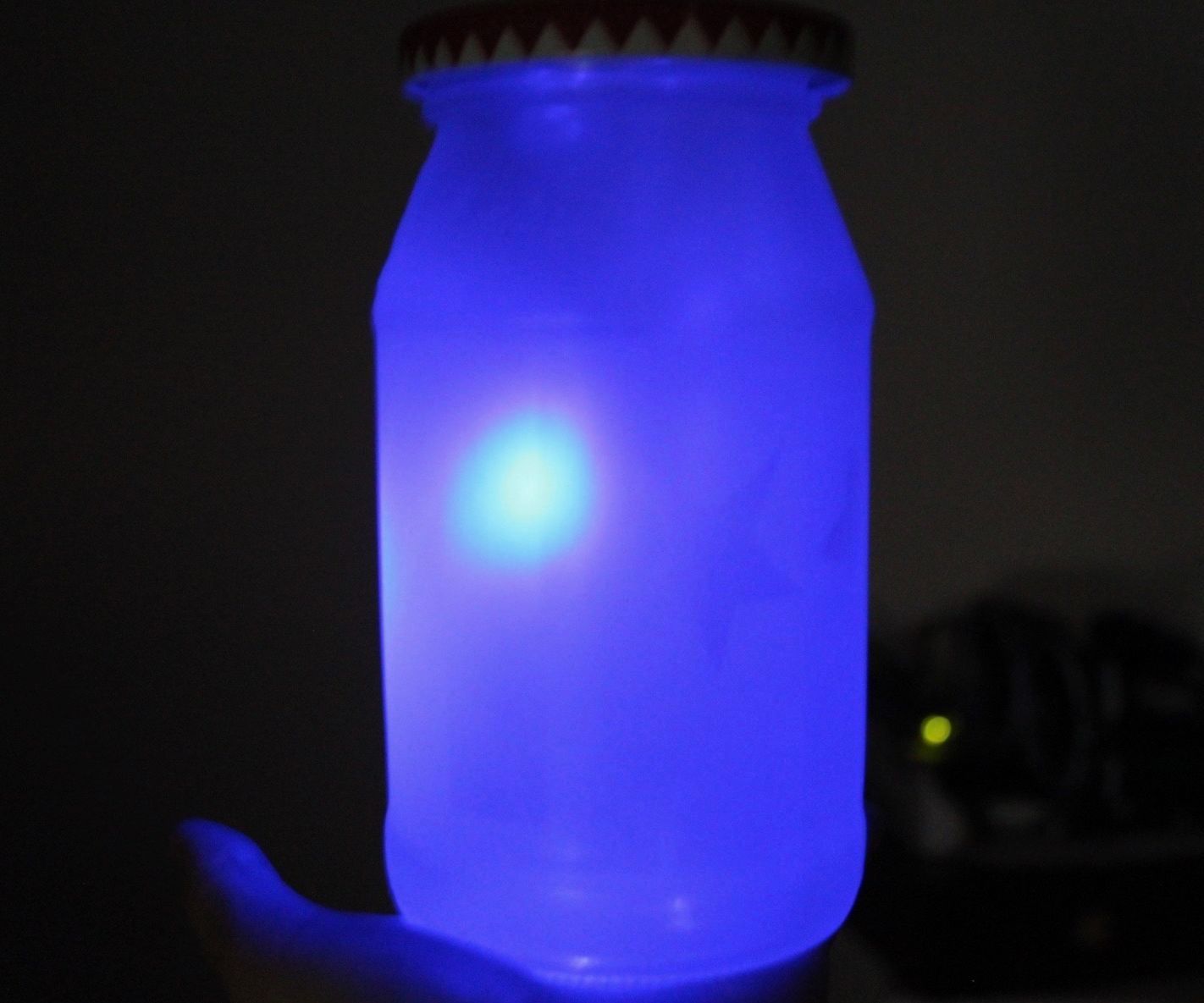 Sound Reactive (VU) Colour Changing Mason Jar Lamp