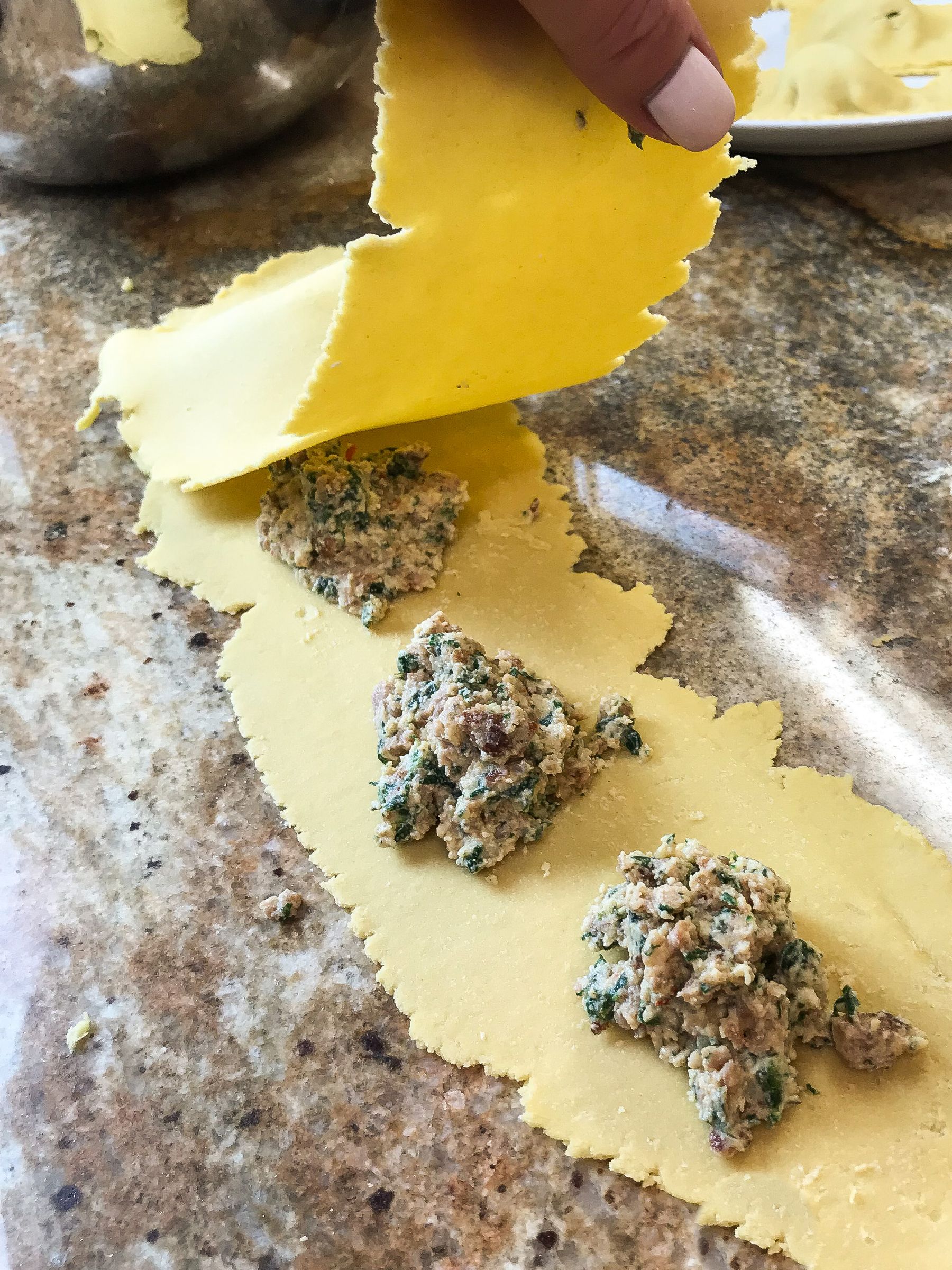 GLUTEN FREE SAUSAGE AND RICOTTA RAVIOLI FROM SCRATCH 12 Steps (with