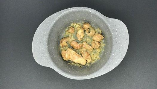 Frying Meat With Onions