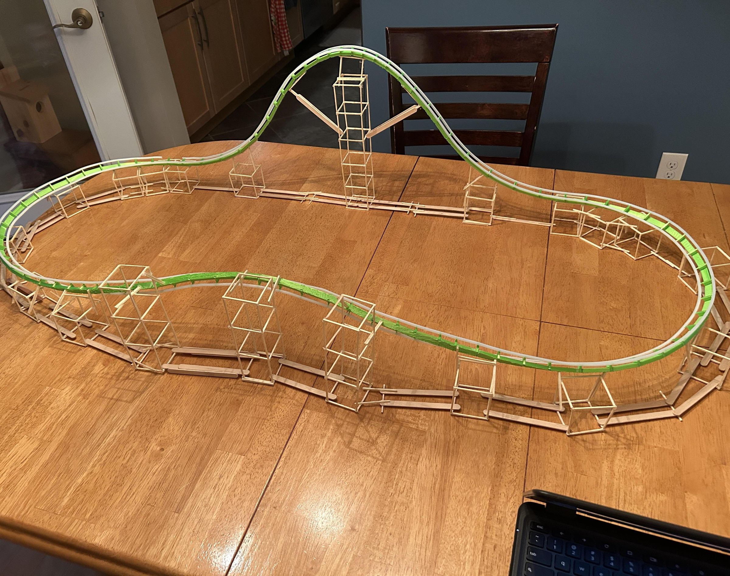 Roller Coaster Track and Structure Model
